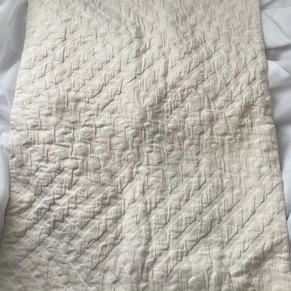 West Elm 26” X 20” Cotton Cream Geometric Sham - Picture 1 of 4